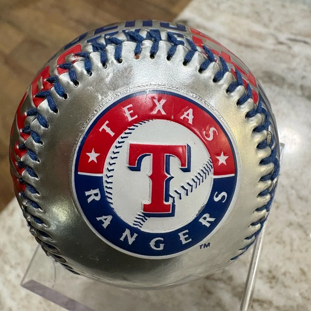 Texas Rangers Silver Baseball - Picture 5 of 6